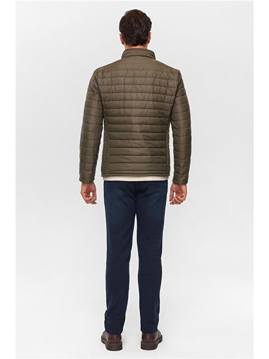 Haki Slim Kapitone Mont-5