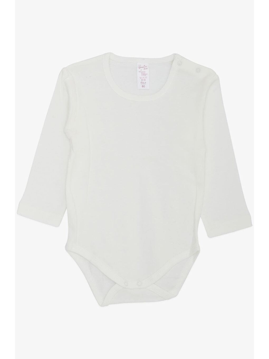 Pembe Kız Bebek Zıbınlı 3 Lü Takım Lale Çiçek Desenli Somon (4 Ay-1 Yaş)-4