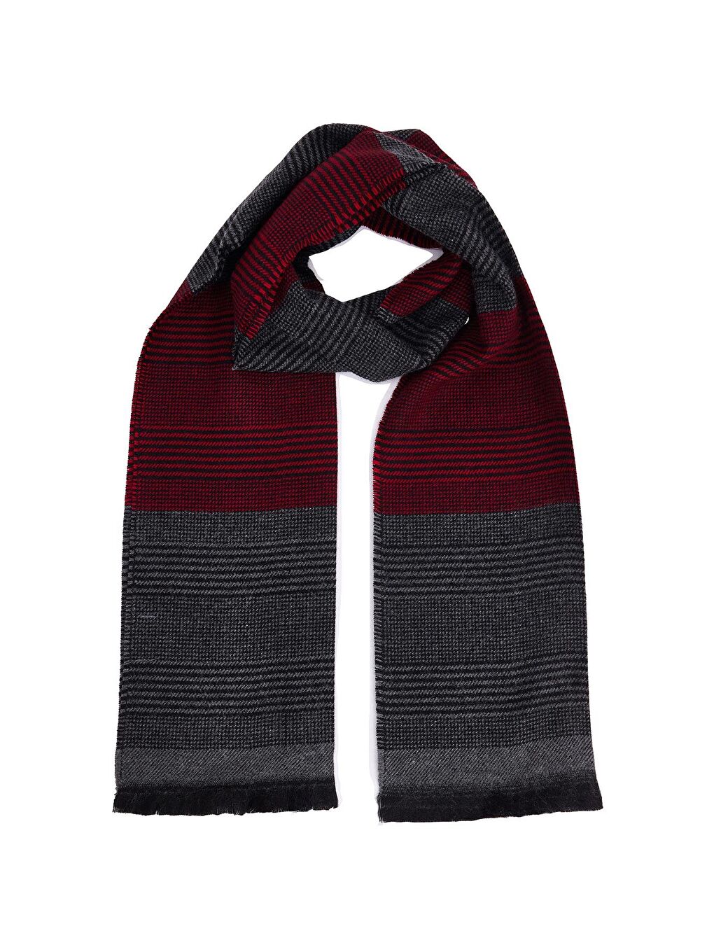 Bordo Erkek Kışlık Atkı