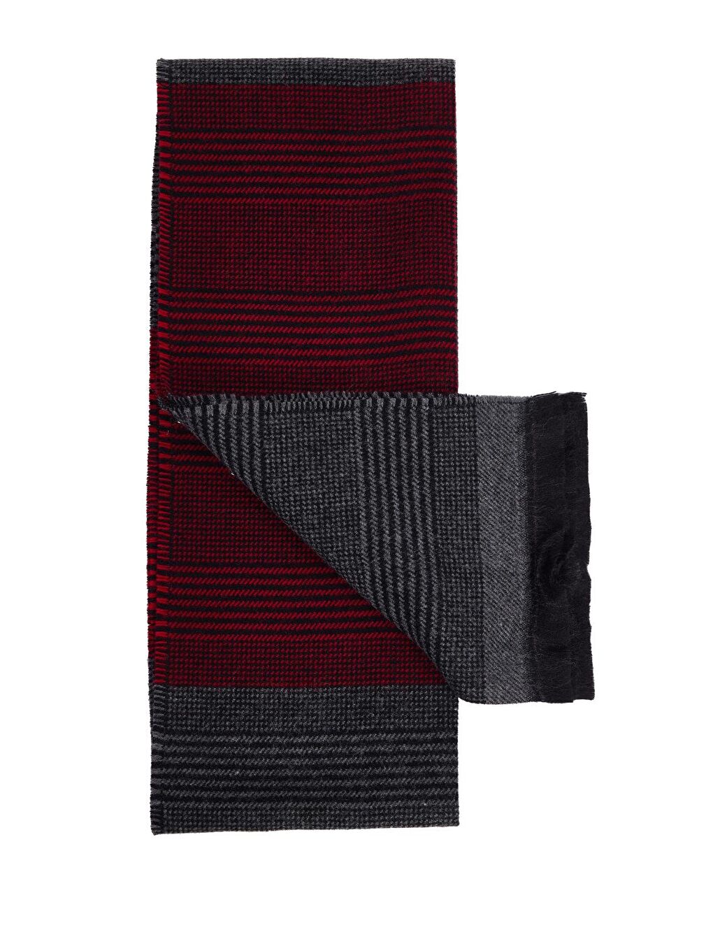 Bordo Erkek Kışlık Atkı-1