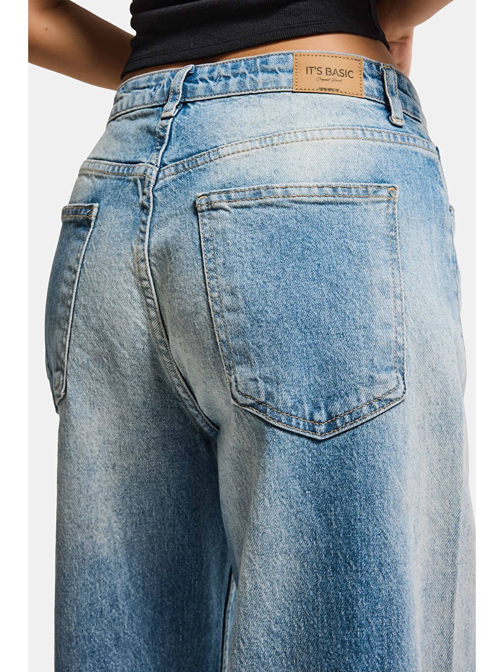 Mavi Kadın T.Kot Rengi 4s6-32 Mid Rise Baggy Barrel Komfort Kumaş Denim Jean-5