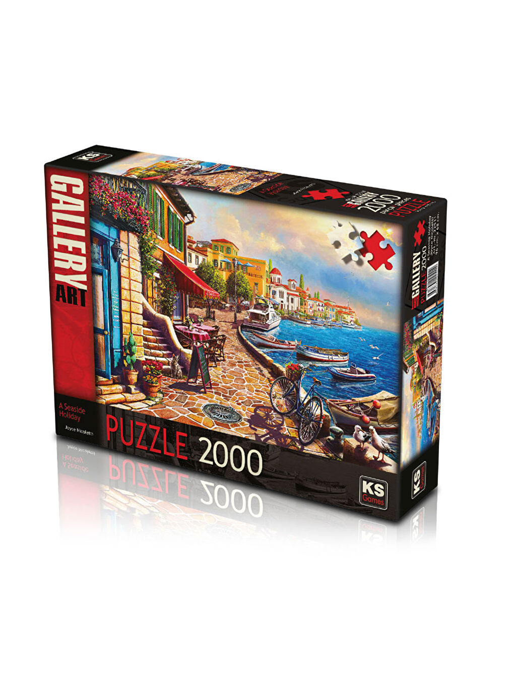 KS GAMES Renksiz Puzzle 2000 Parça A Seaside Holiday 22511