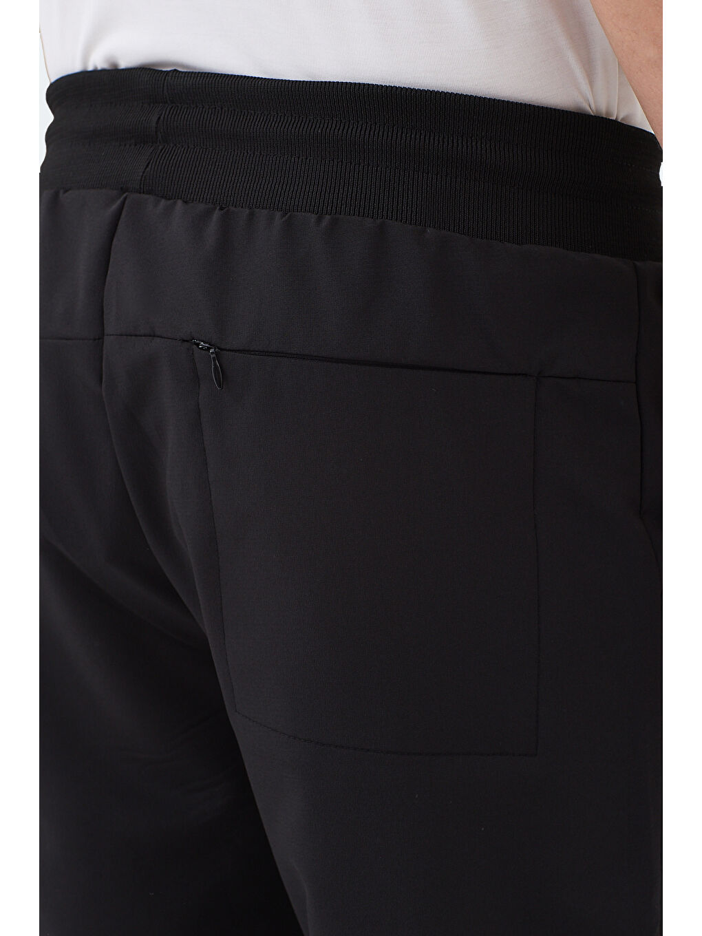 MANUS Erkek Cepli Siyah Eşofman Altı-5