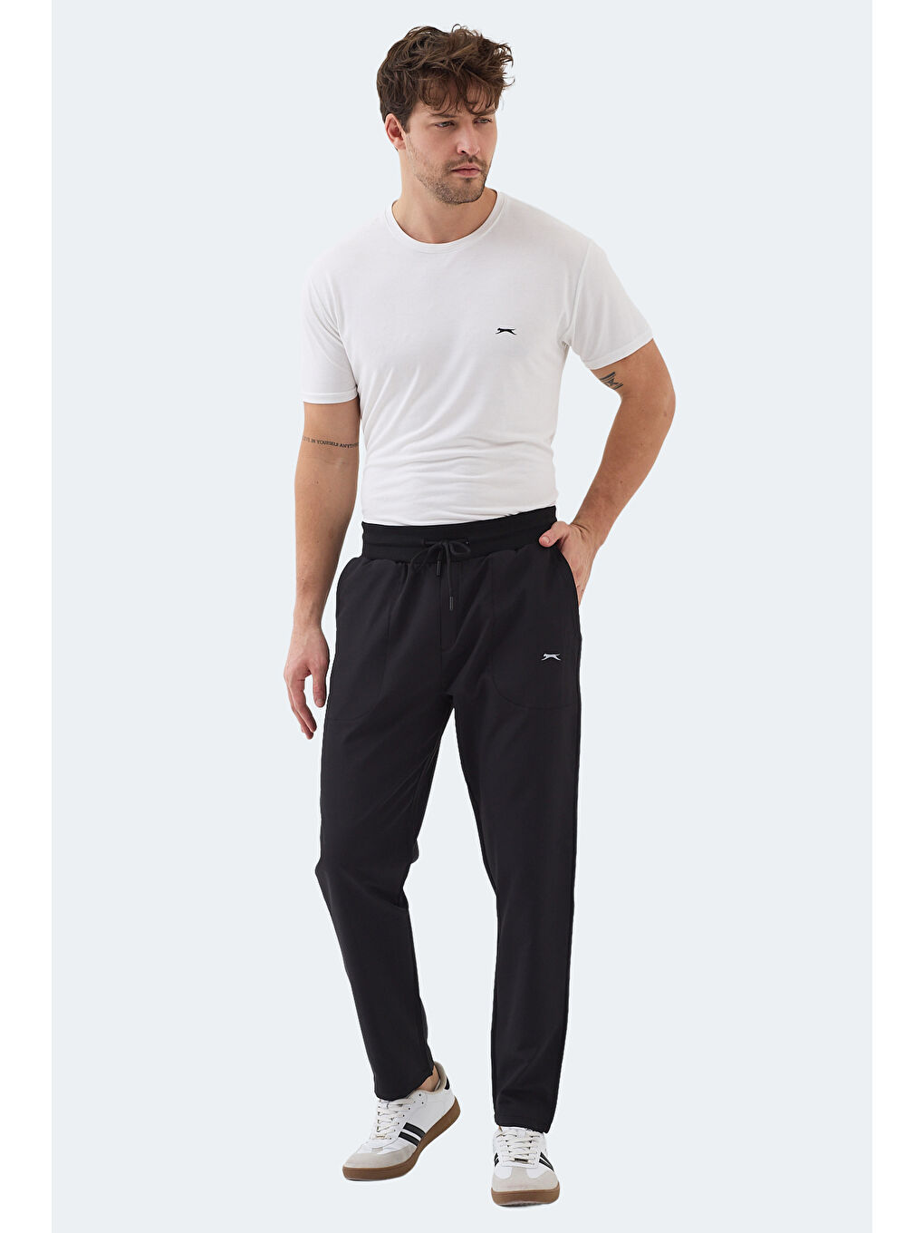 MANUS Erkek Cepli Siyah Eşofman Altı-6