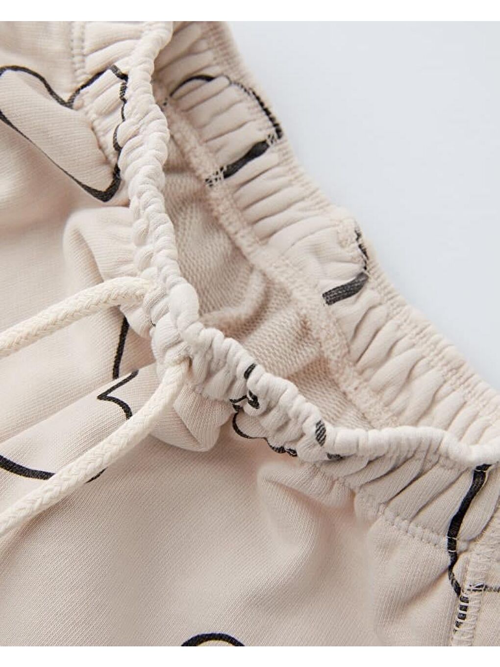 Kız Çocuk Pamuklu Ekru Kalpli Sweatshirt Geniş Paça Eşofman Takım - "Time To Do What I Love" Yazılı-2