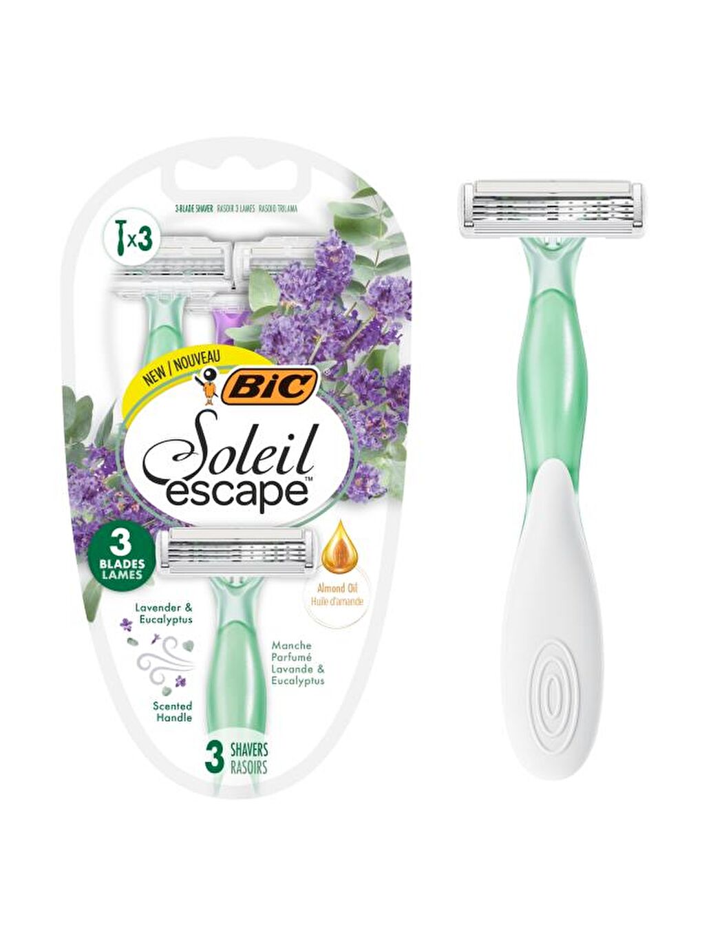 Bic Miss Soleil Escape Lavanta Kadın Tıraş Bıçağı 3'lü