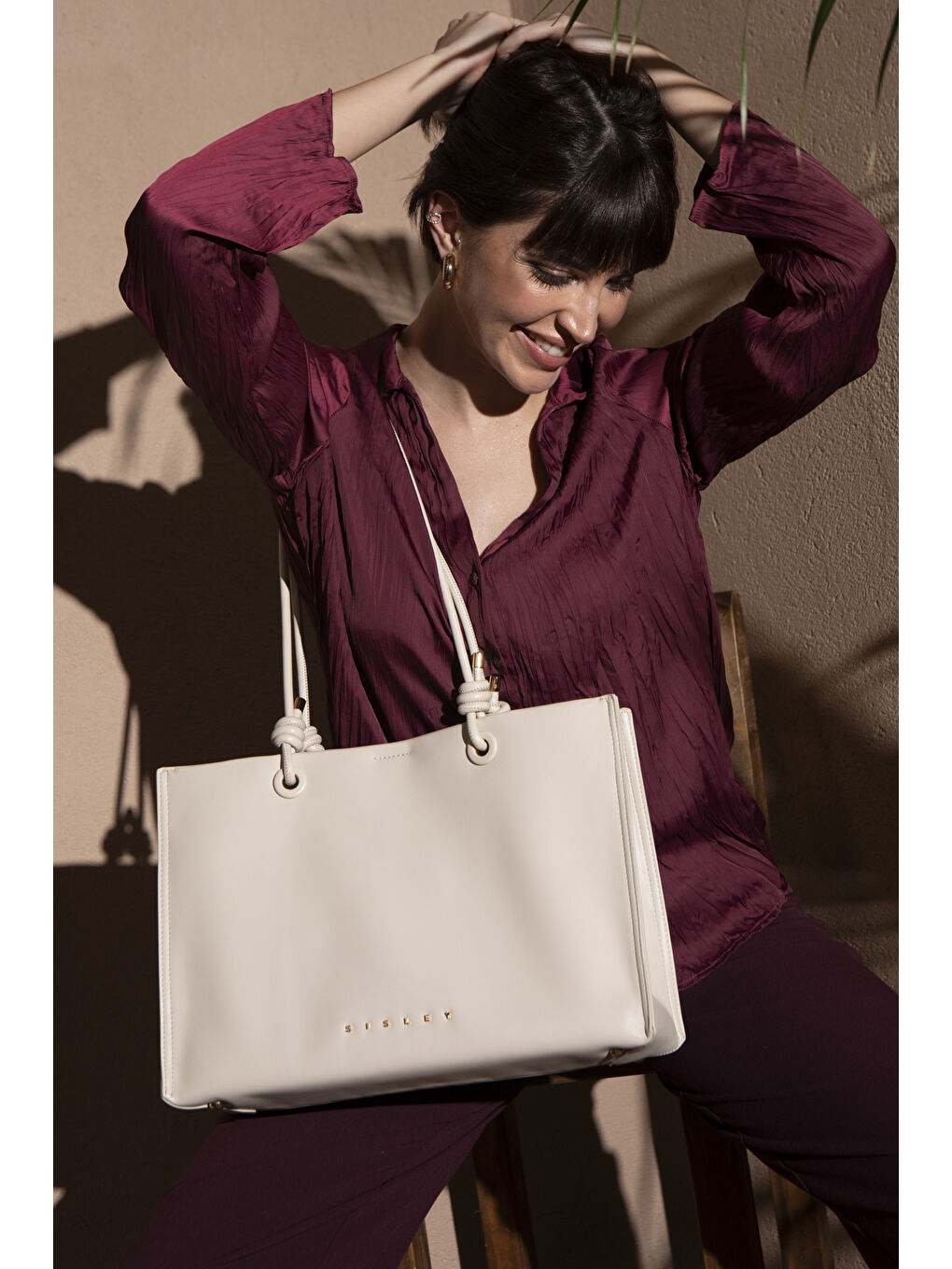 Kadin Kol Çantasi Bej SLY167-1