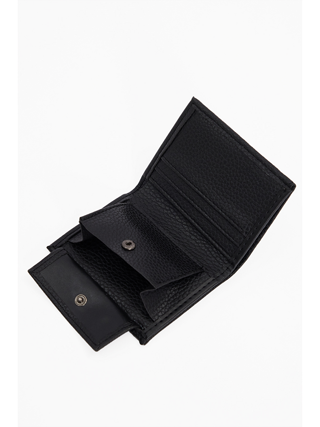 Vegan Deri Erkek Siyah Cüzdan-1