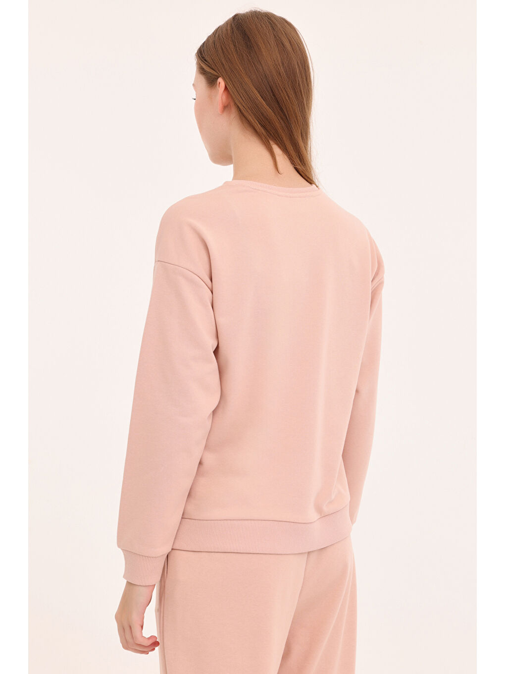 Pembe WB C NECK 16SN82 4PR Gül Kurusu Kadın Sweatshirt-1