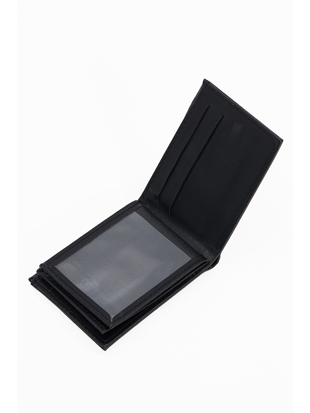 Vegan Deri Erkek Siyah Cüzdan-3