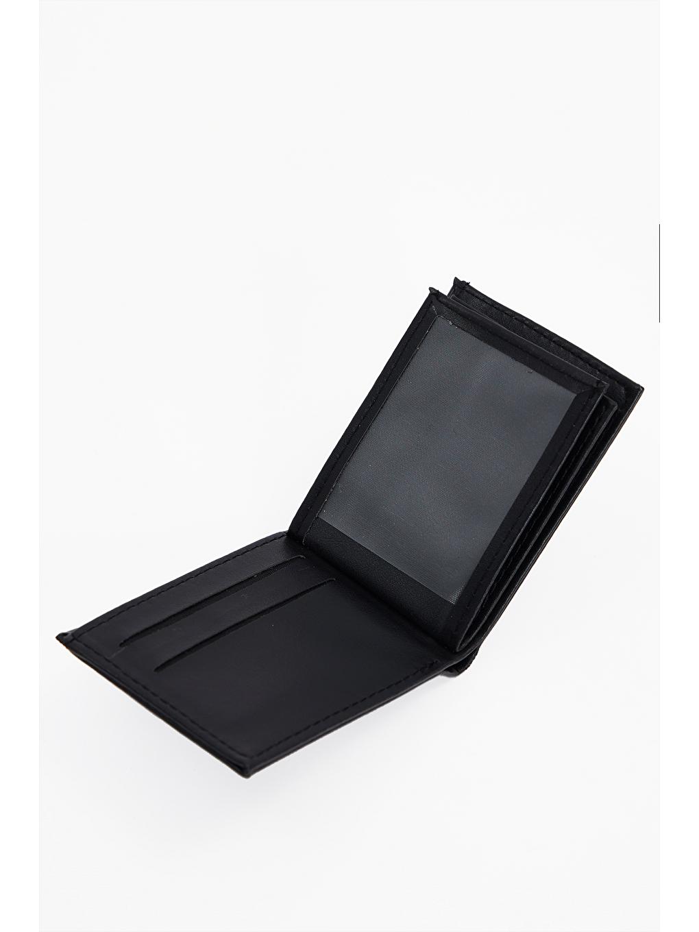 Vegan Deri Erkek Siyah Cüzdan-4