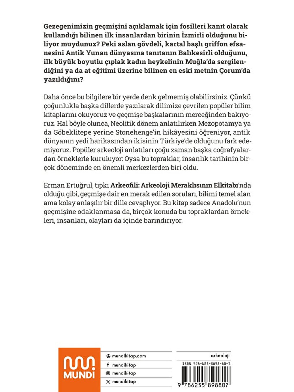 Arkeofili: Taşlar, Kemikler, Efsaneler-2