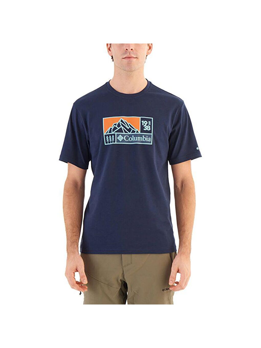 Columbia Lacivert CSC Hike Icon Erkek Kisa Kollu T-Shirt Lacivert CS0337-466