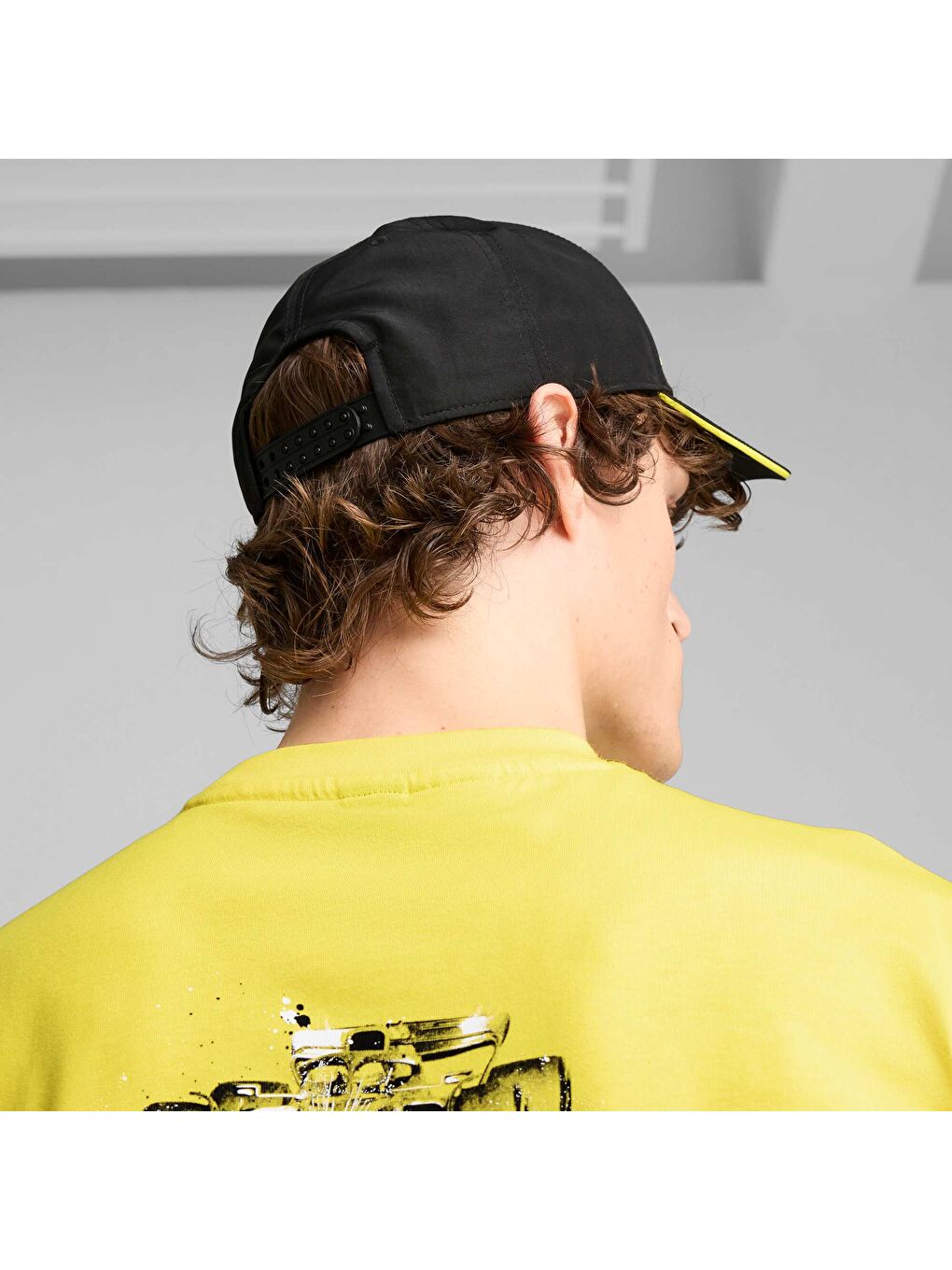 Siyah FERRARI Race Beyzbol Şapkası-1