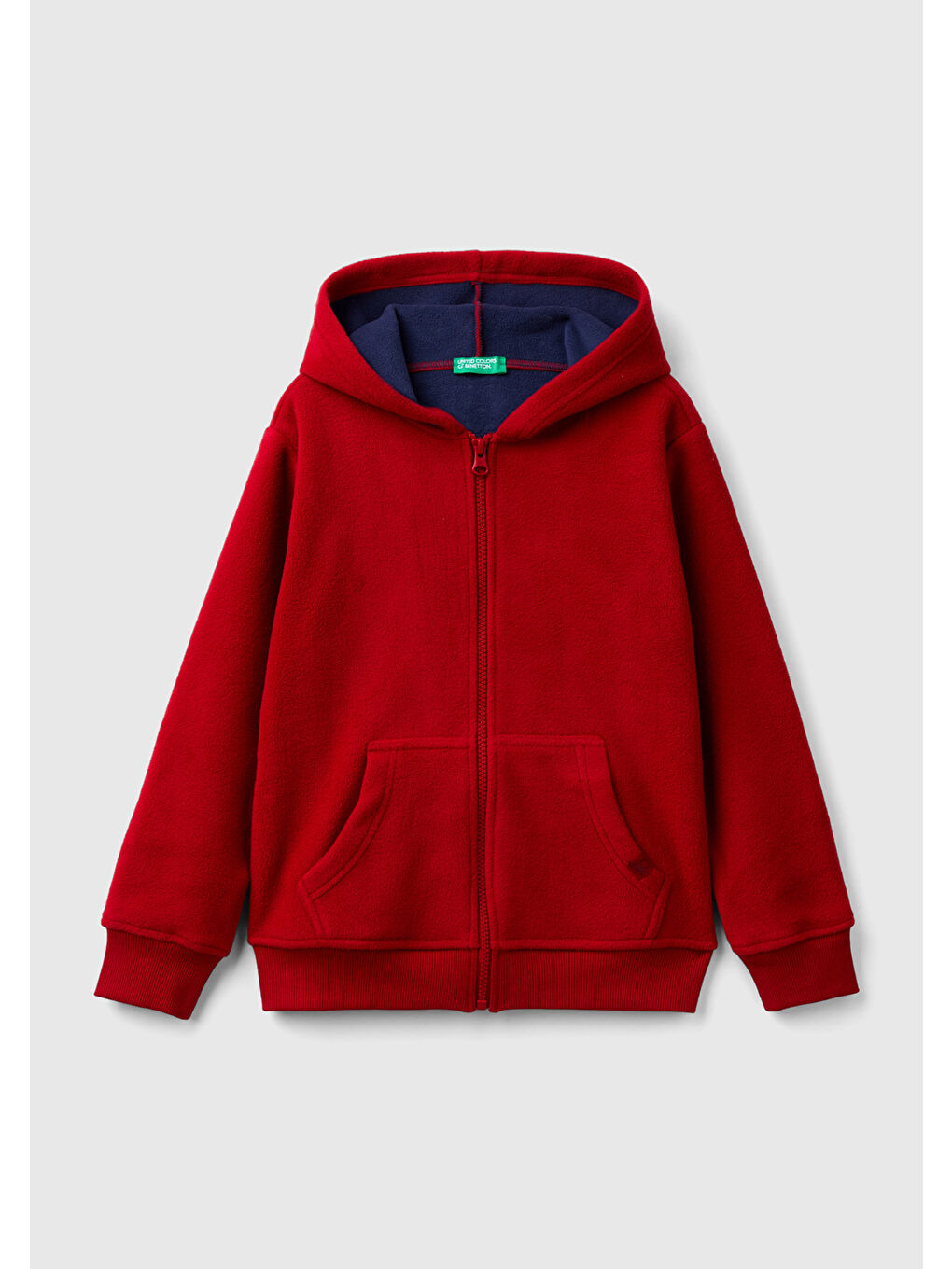 United Colors Of Benetton Erkek Çocuk Kırmızı Etiket Detaylı Sweatshirt