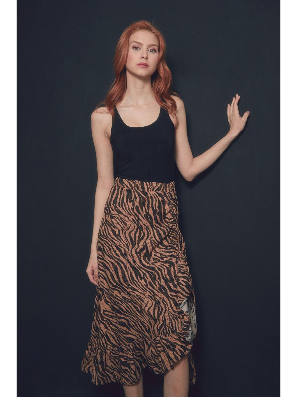 Siyah Basic U Yaka Body-1