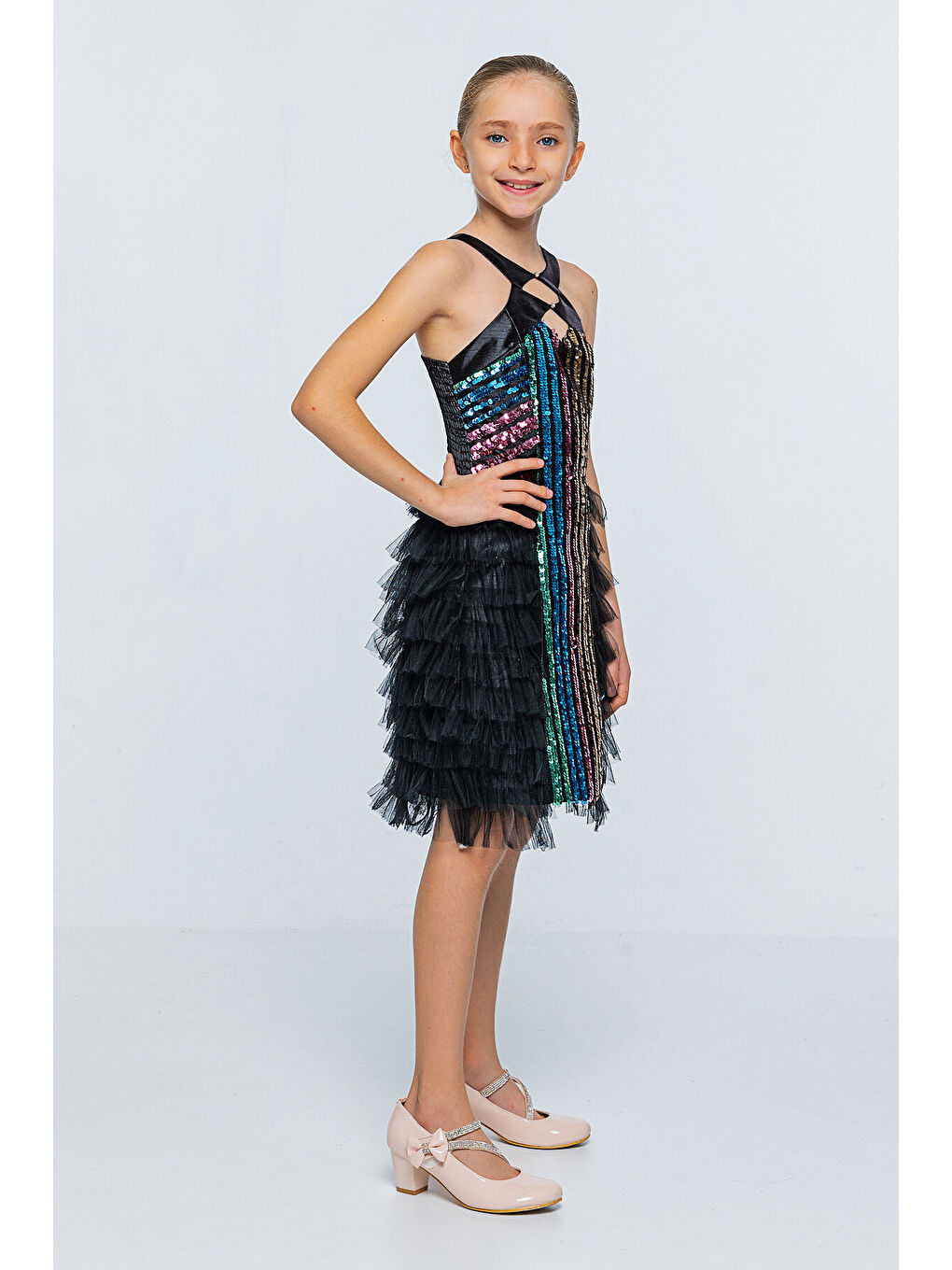 Siyah Kız Çocuk Abiye-1