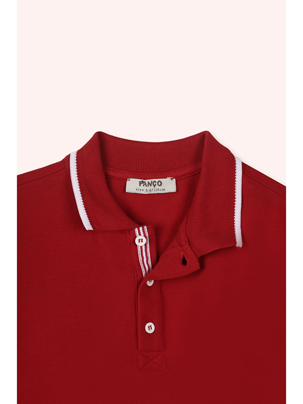 Erkek Çocuk Yakalı Kısa Kollu T-Shirt Kırmızı-2