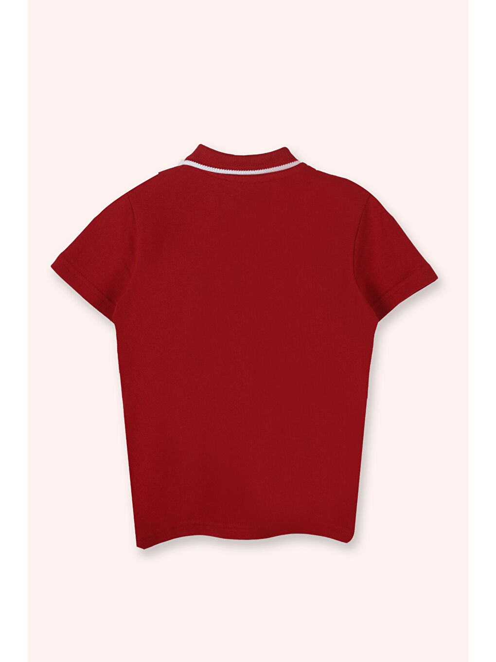 Erkek Çocuk Yakalı Kısa Kollu T-Shirt Kırmızı-3
