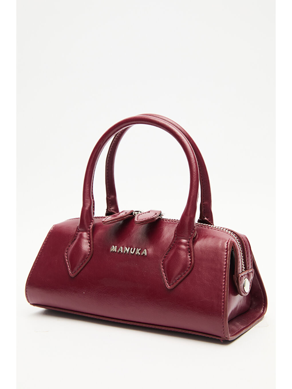 Deri Polo Mini Çanta Bordo-1