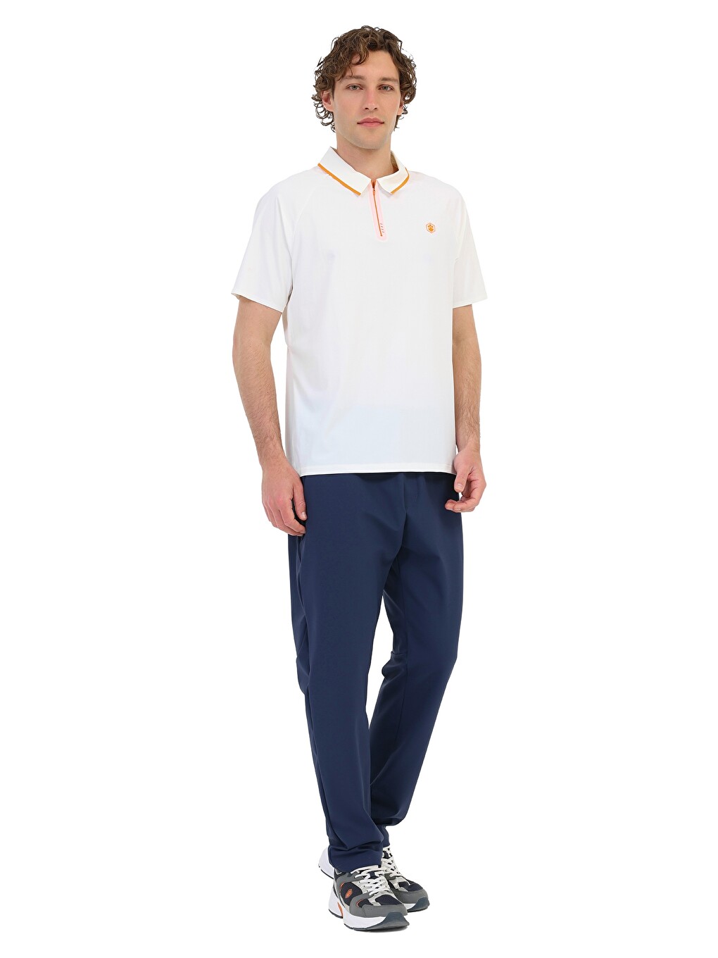 Beyaz ML STEPAN 12ELG2-211 6FX KIRIK BEYAZ Erkek Kısa Kol T-Shirt-2