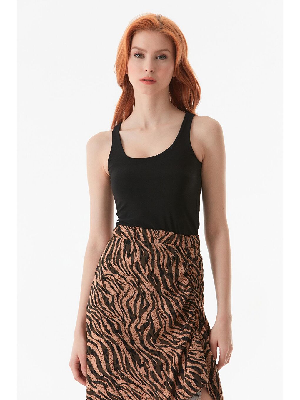 Siyah Basic U Yaka Body-4