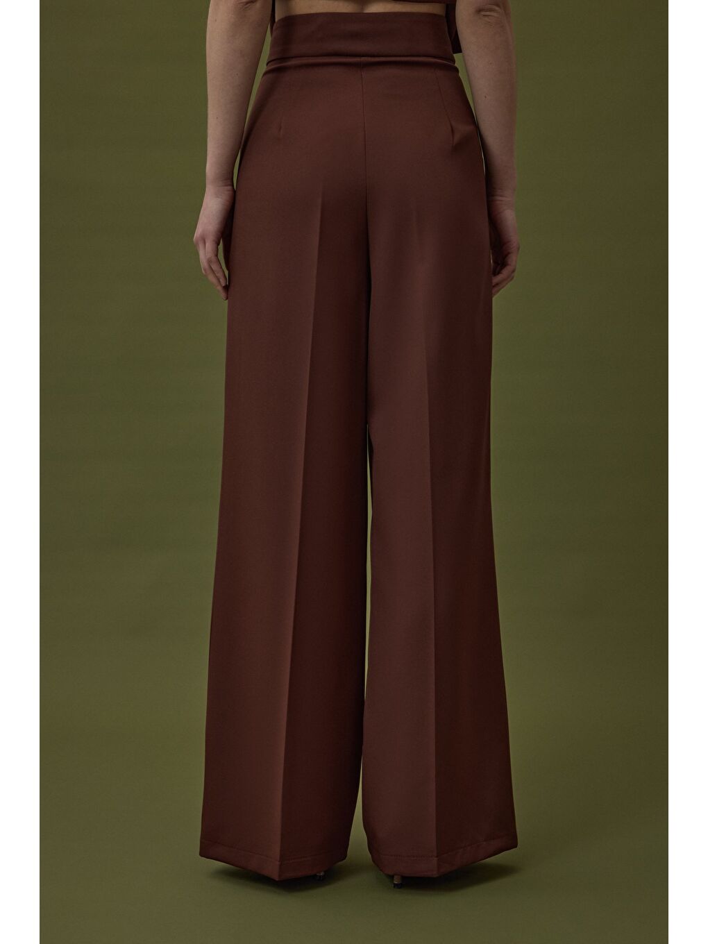 Kahverengi Sofia Palazzo Pantolon - Kahve-6