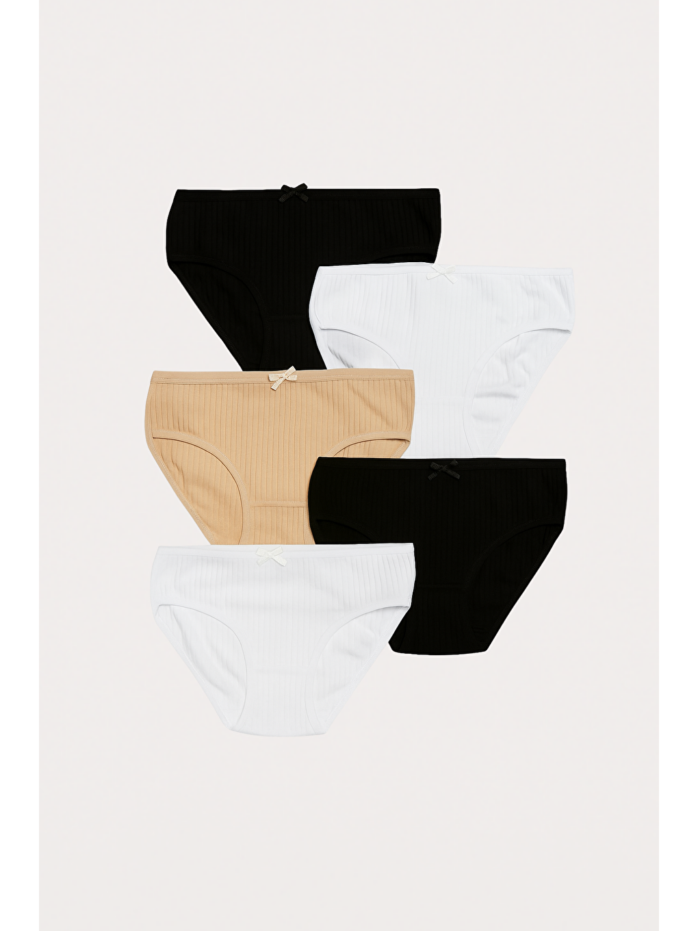 Karışık Kız Çocuk Basic 5'Li Külot