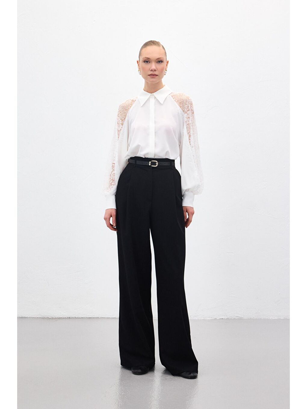 Lena Palazzo Pantolon - Siyah-2