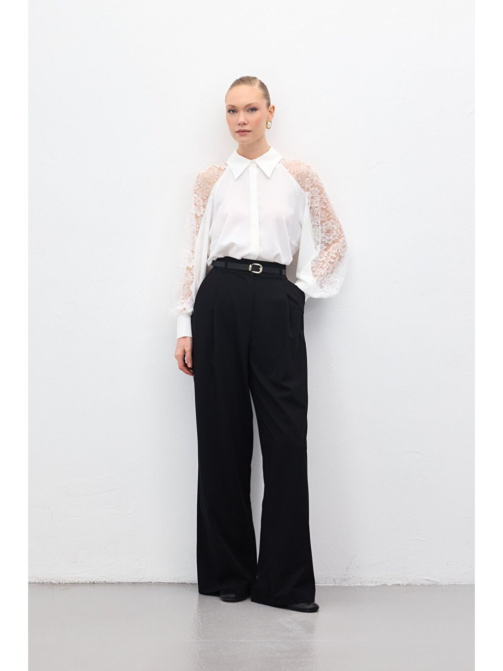 Lena Palazzo Pantolon - Siyah-3