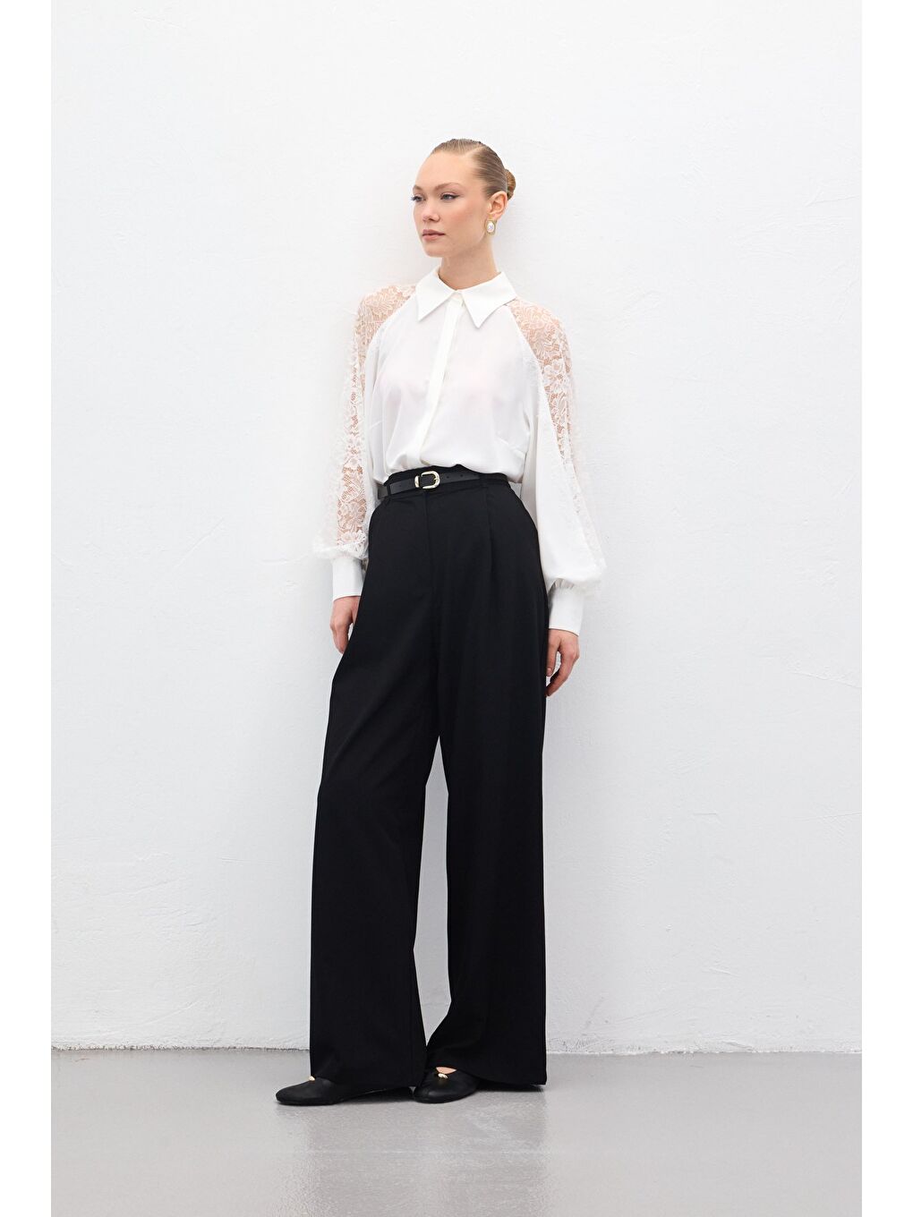 Lena Palazzo Pantolon - Siyah-4