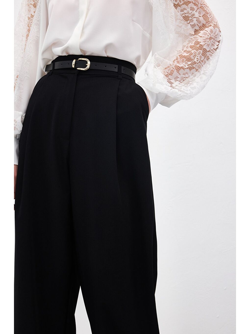 Lena Palazzo Pantolon - Siyah-6