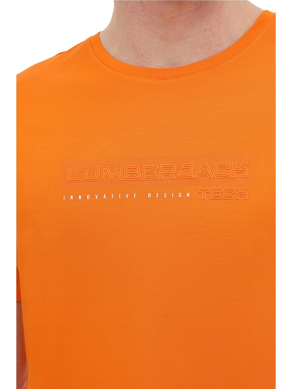 Turuncu Erkek Kısa Kol T-Shirt-3
