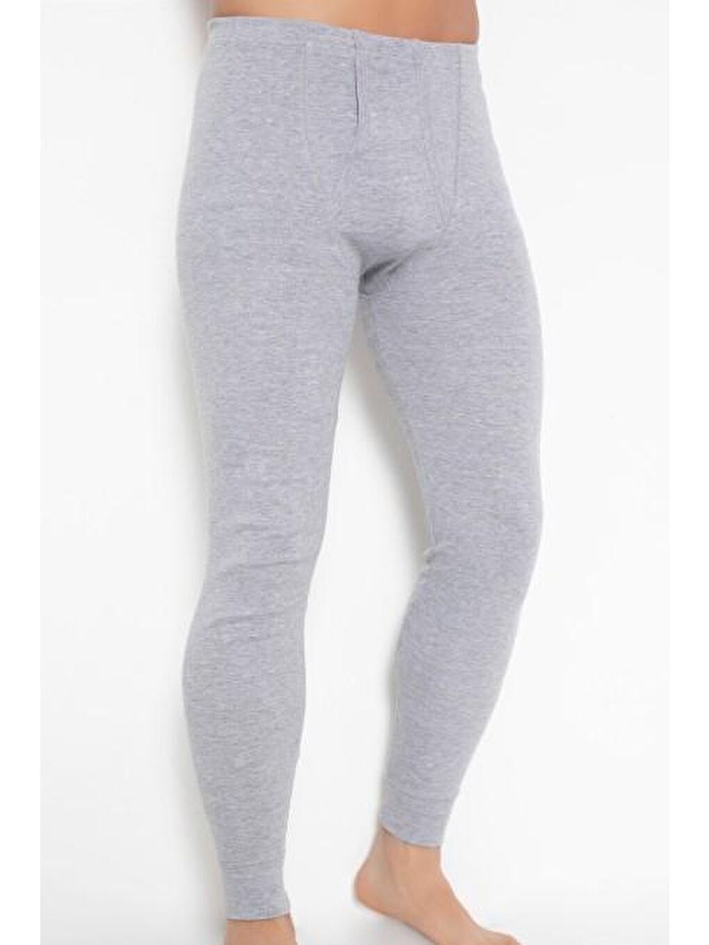 %100 Pamuk Gri Erkek Alt İçlik Tekli 1272