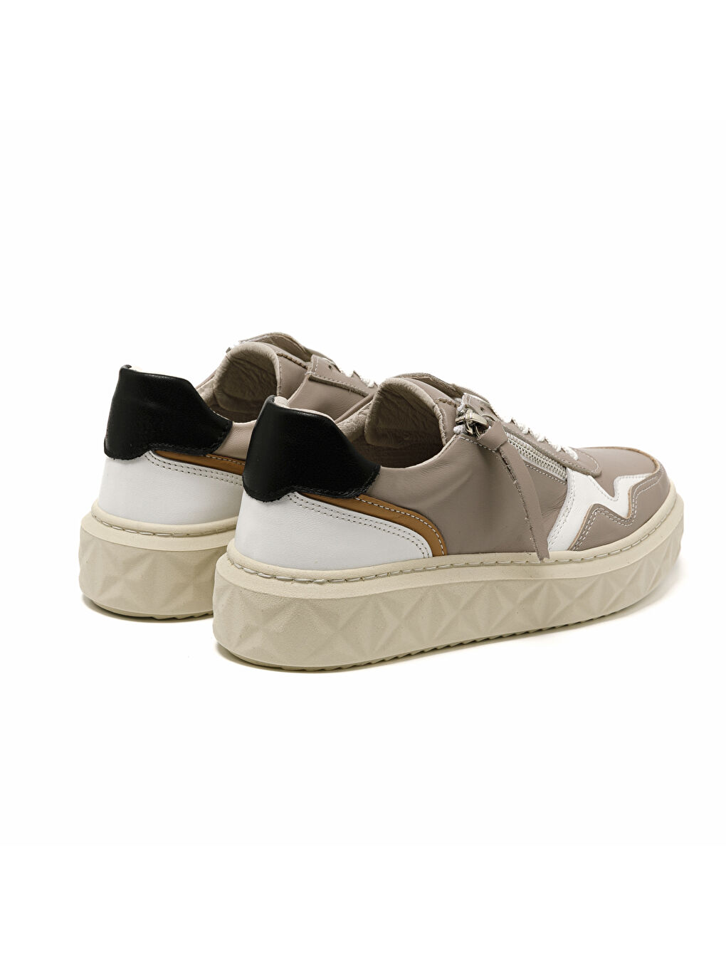 Kadın Sneaker ( Günlük) MAR-25Y-209-8856 Vizon Cilt Bej-3