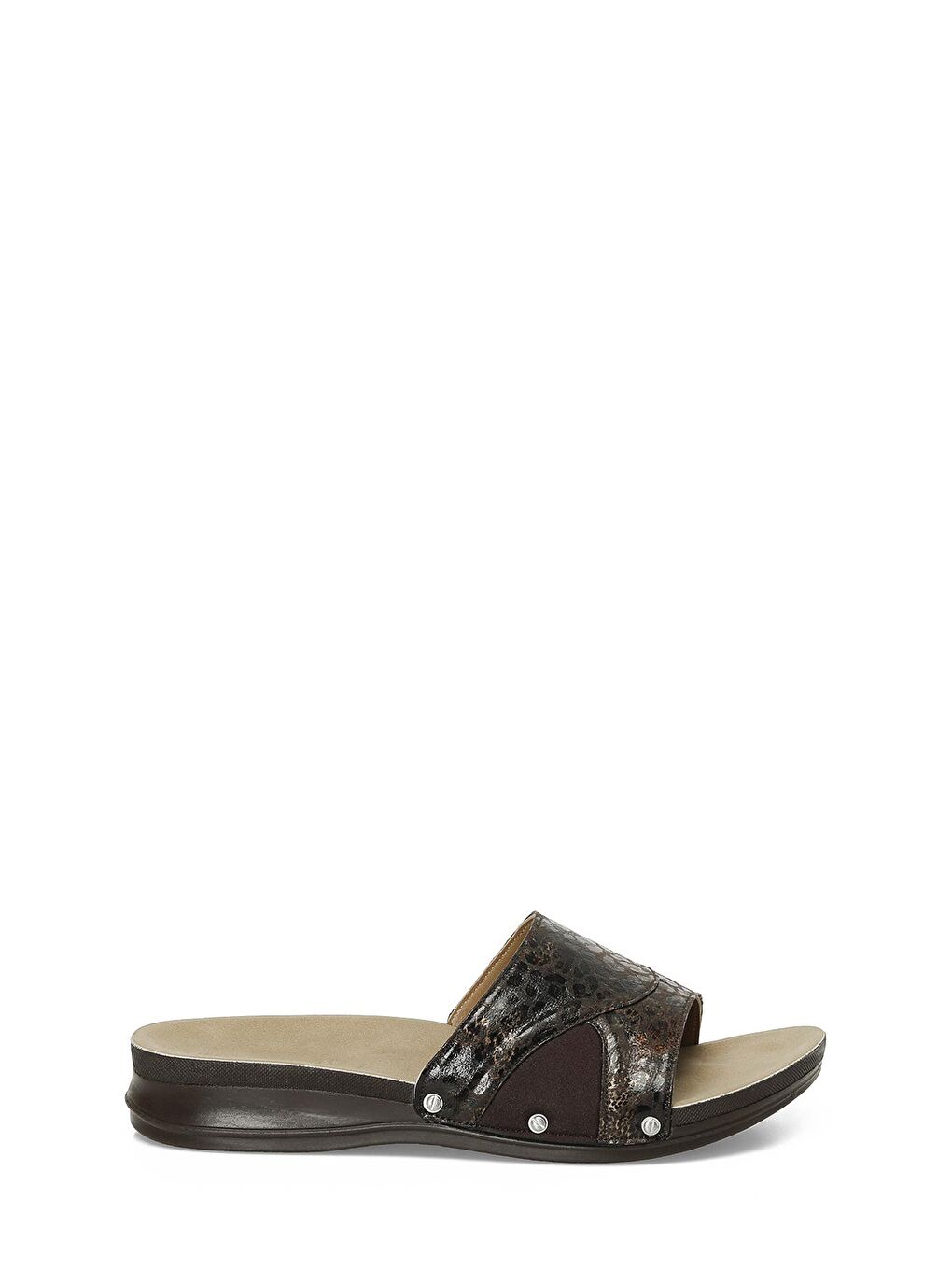 607018.Z4PR Kahverengi Kadın Terlik-1