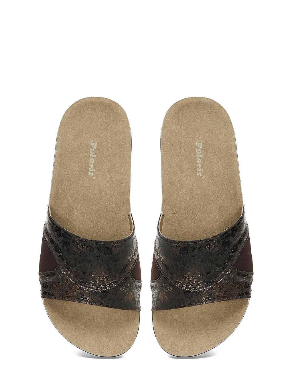 607018.Z4PR Kahverengi Kadın Terlik-3