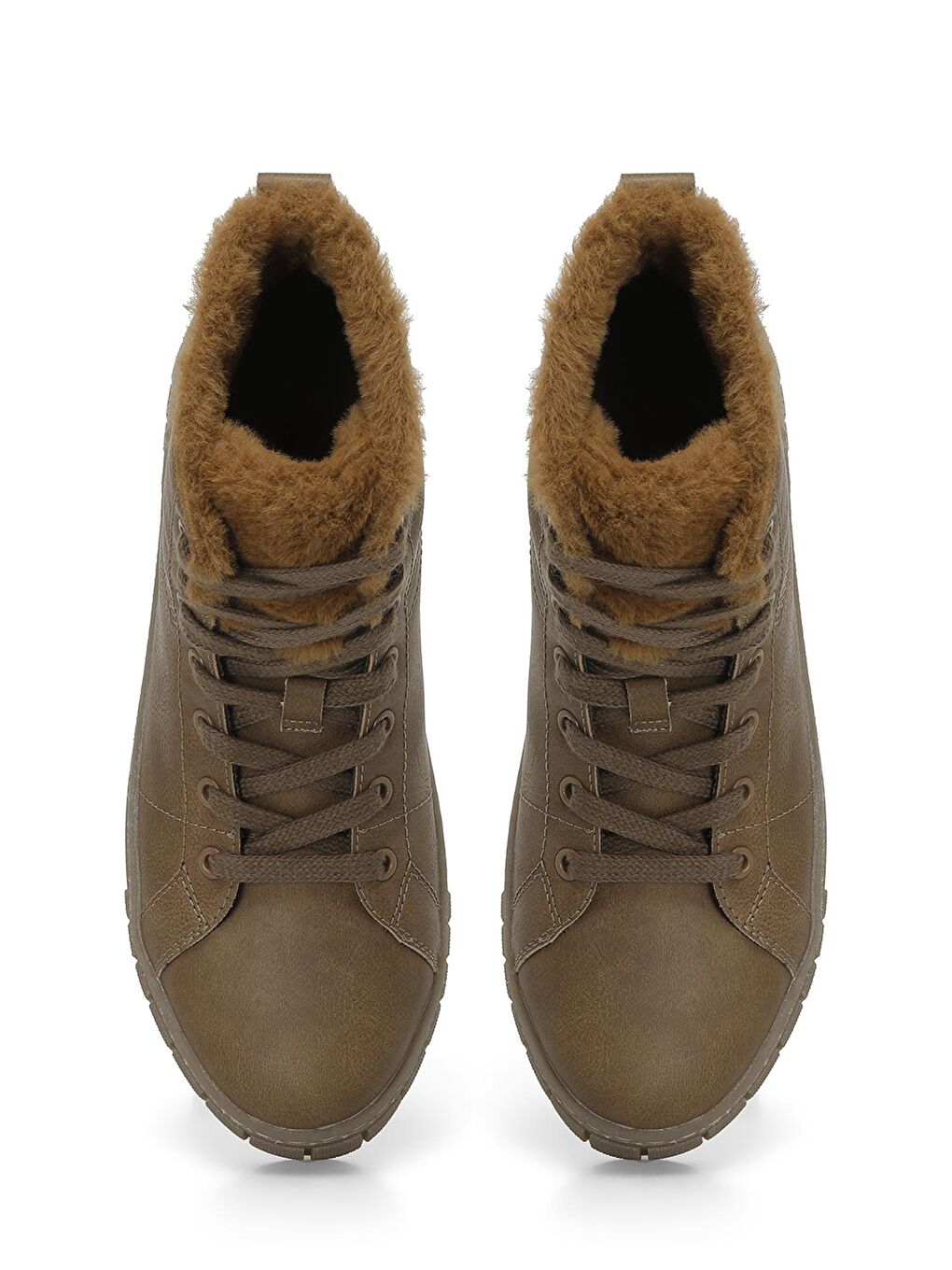 Bej 324557K.Z 4PR Vizon Kadın Sneaker Bot-3