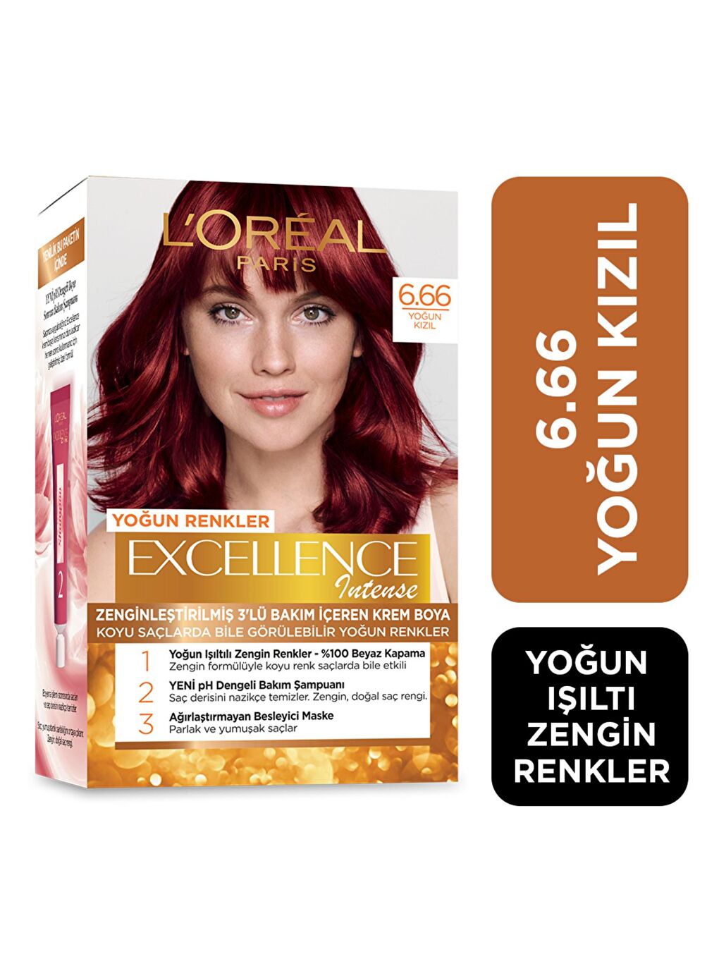 Excellence Intense Saç Boyası - 6.66 Yoğun Kızıl-1