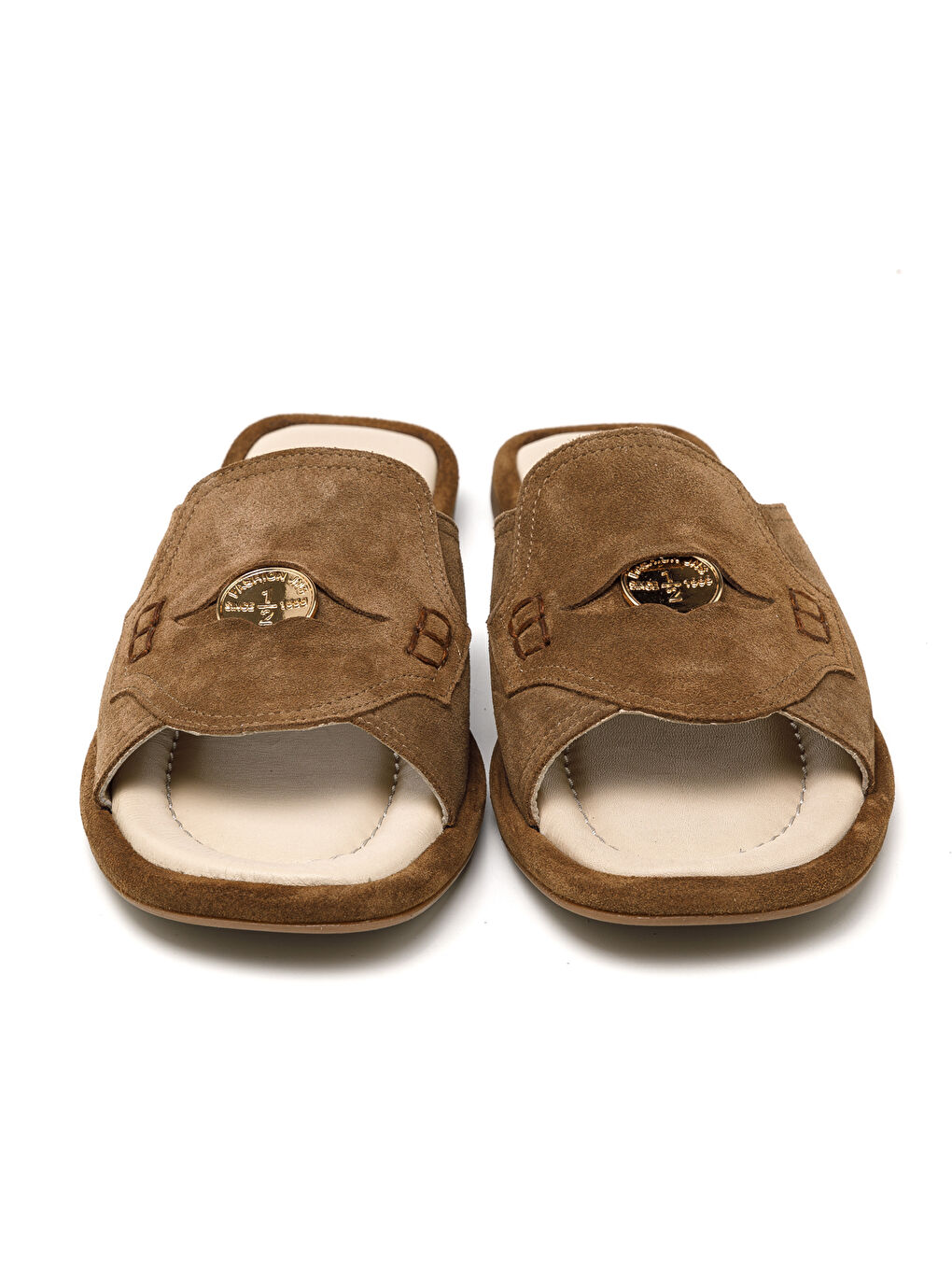 Kahverengi Kadın Terlik RC-25Y-001-R29635 239-Tütün Süet-2