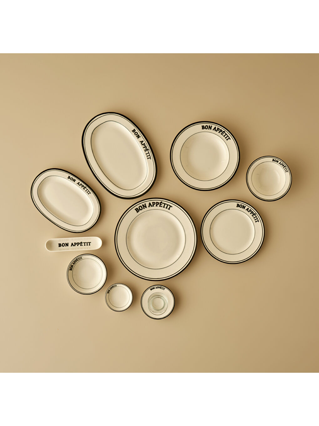 Bon Appetit 44 Parça Yemek Ve Kahvaltı Takımı Siyah-4