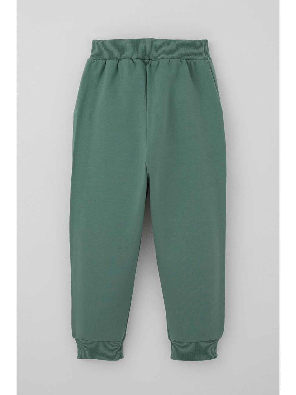 Erkek Bebek Eşofman Takımı Sevimli Köpekçik Nakışlı Kanguru Cepli Petrol Yeşili (9 Ay-3 Yaş)-4