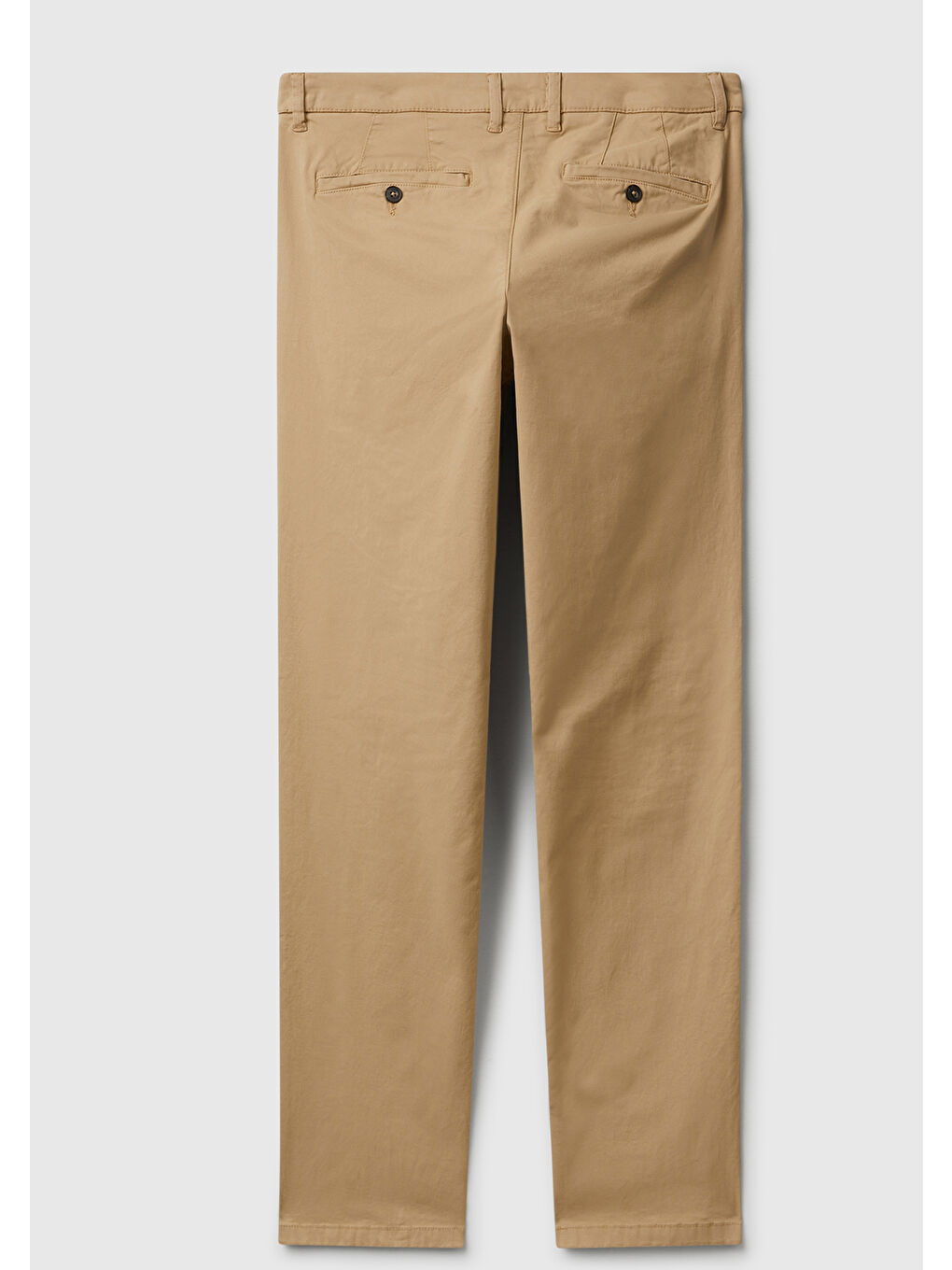 Erkek Bej Slim Fit Chino Pantolon-3
