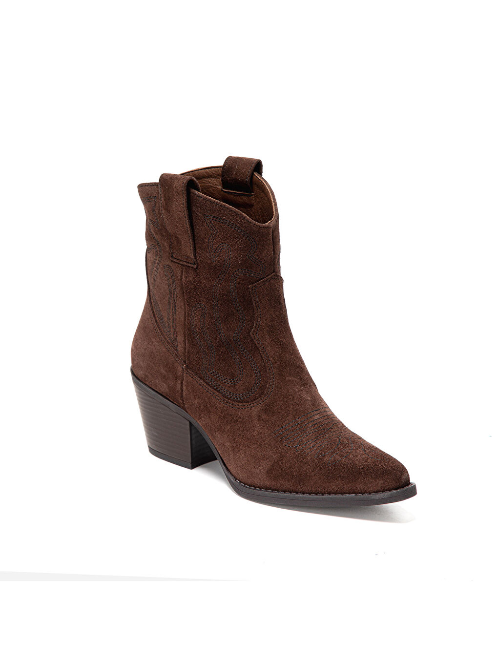 Kahverengi Kadın Bot 25K8589XS Suede-2