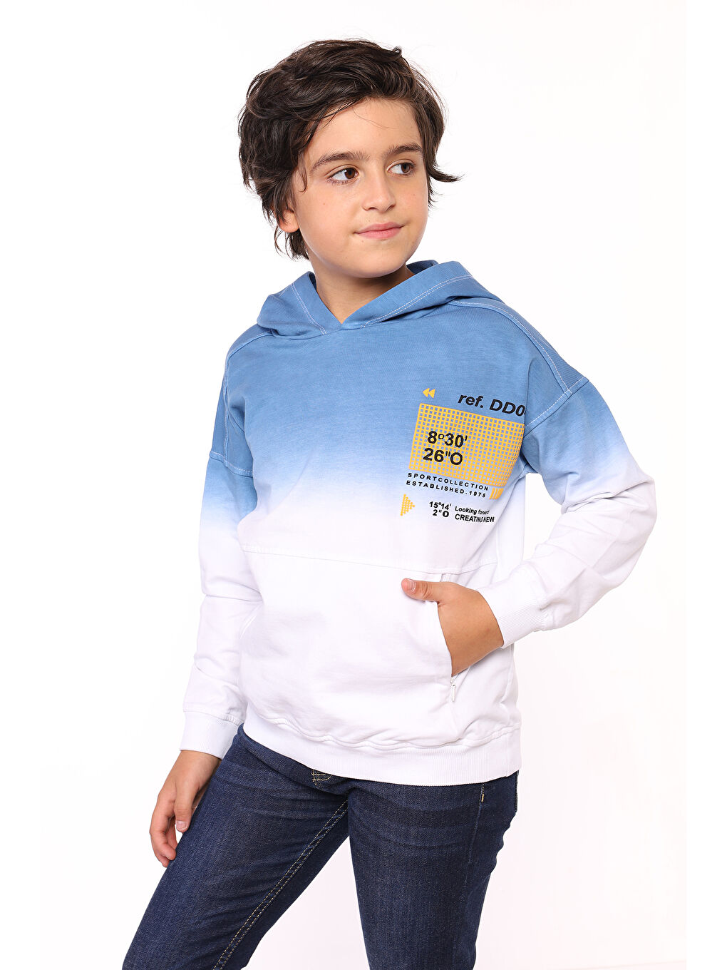 Toontoykids Mavi Erkek Çocuk Baskılı Sweatshirt