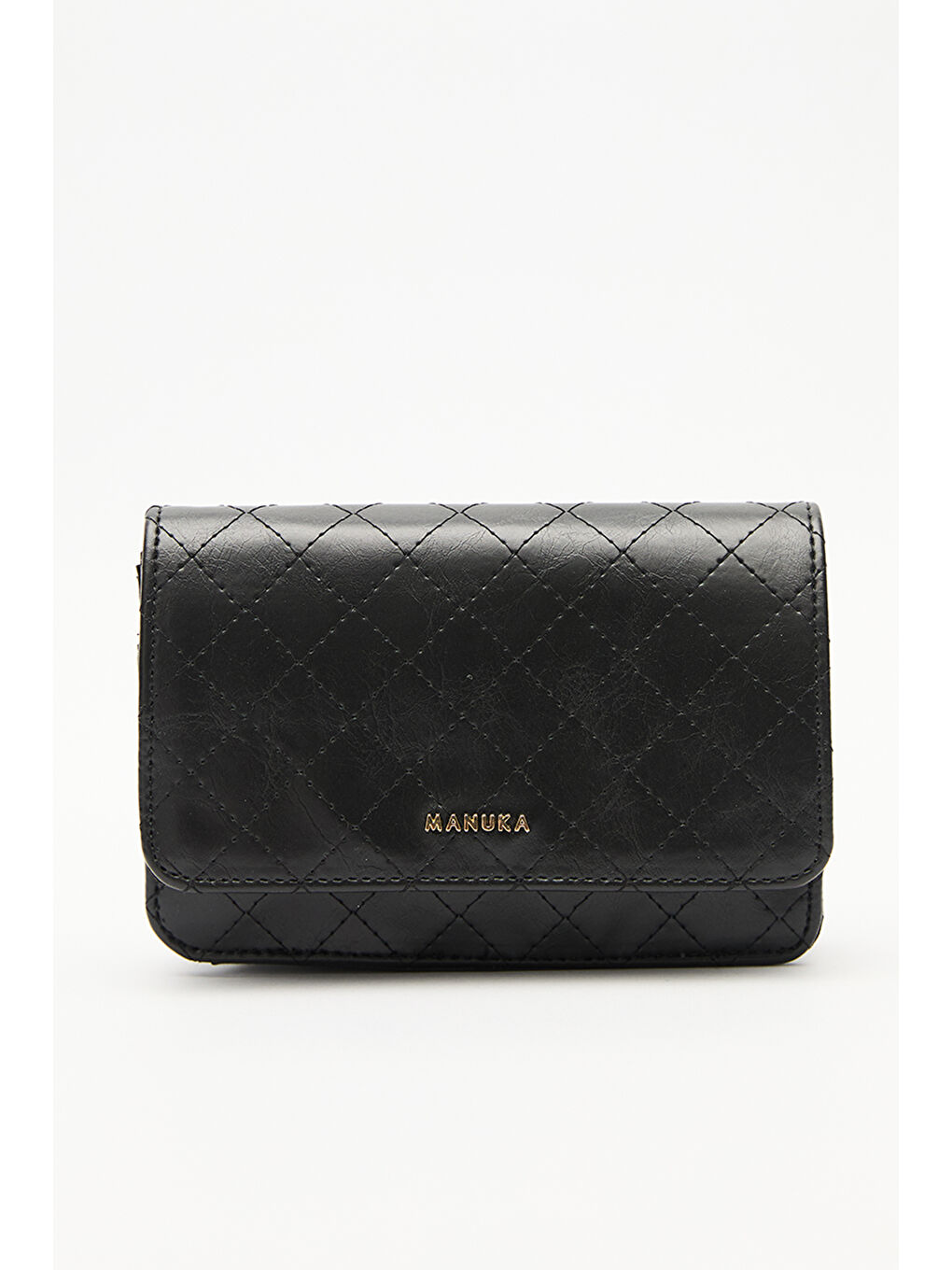 Kapitone Cüzdan Çanta Siyah-1