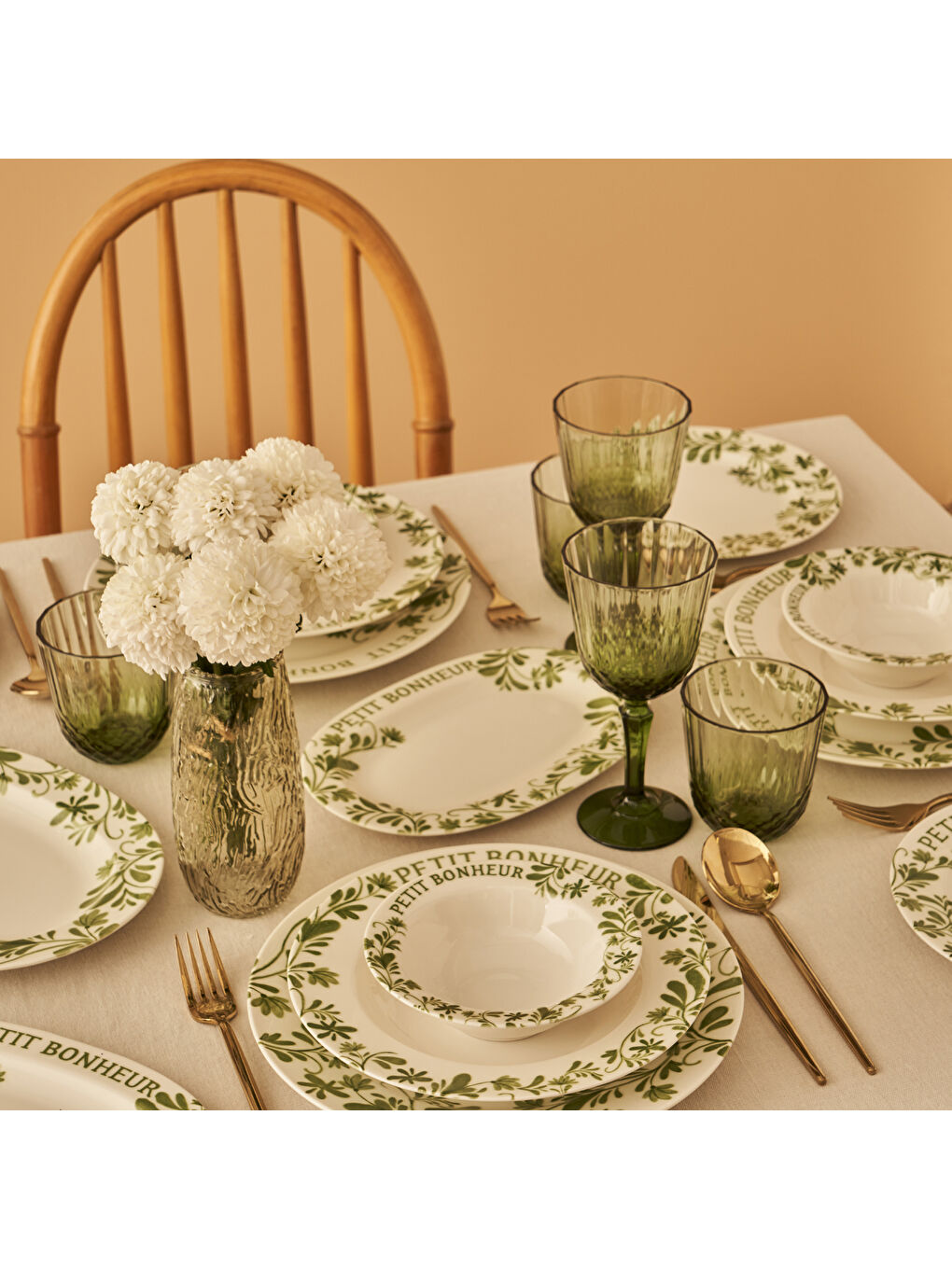 Petit Bonheur 44 Parça Yemek Ve Kahvaltı Takımı Yeşil-2