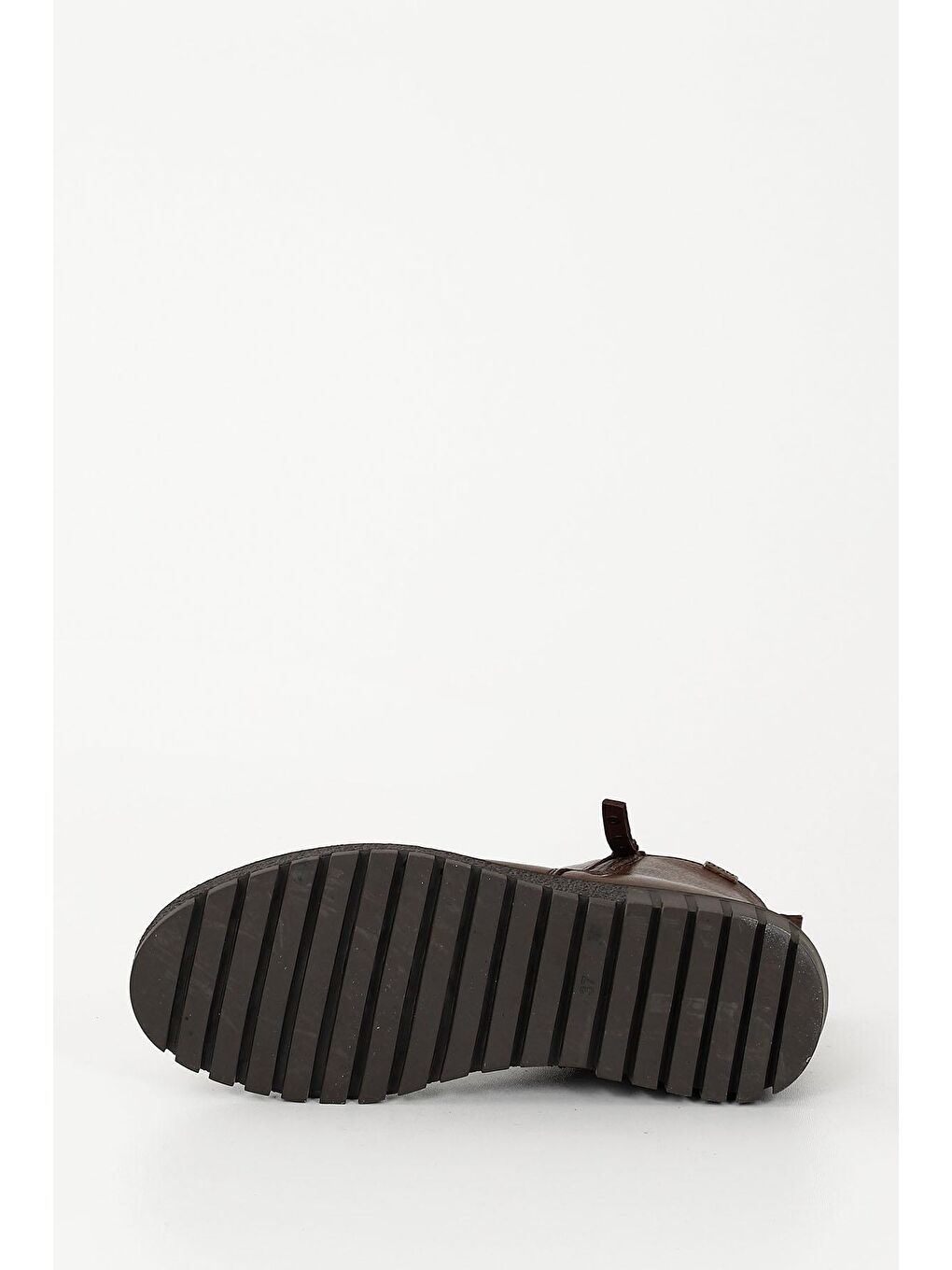 Kahverengi KAHVERENGİ  Hakiki Deri Yuvarlak Burun Kauçuk Taban Fermuarlı Kadın Günlük Bot 52428-6