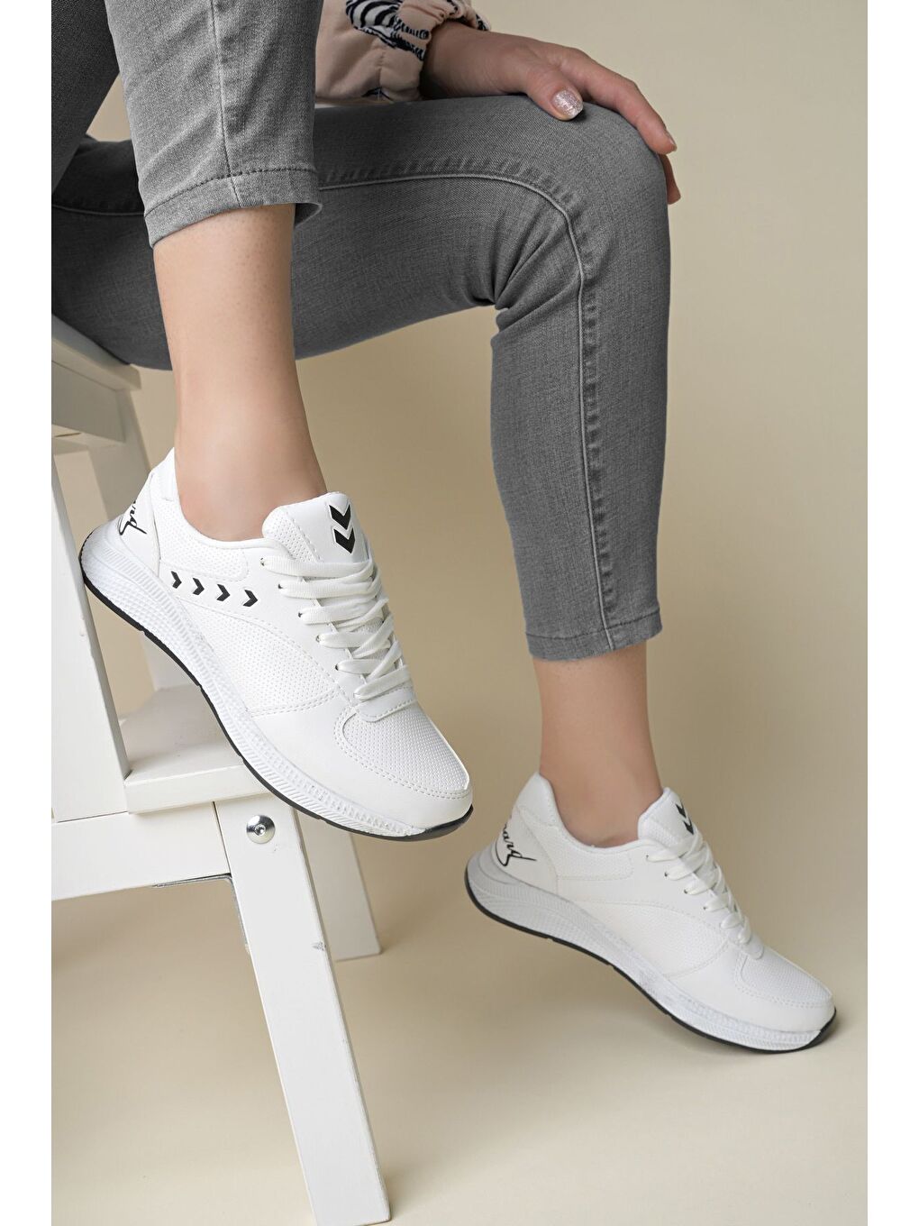 Beyaz Kadın Sneaker Günlük Ayakkabı