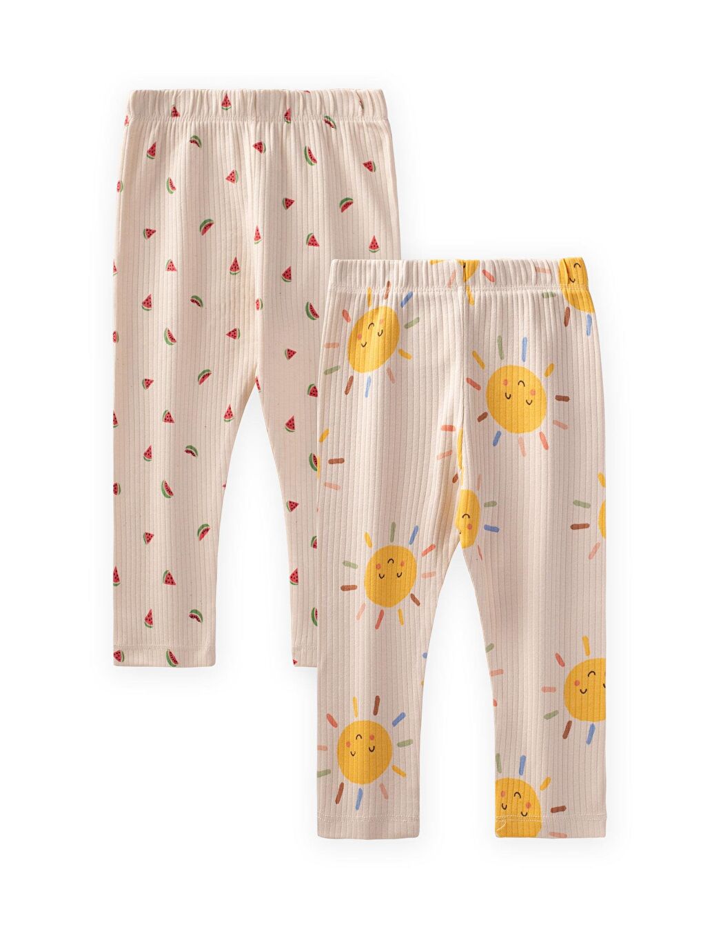 Ekru Kız Çocuk Tayt